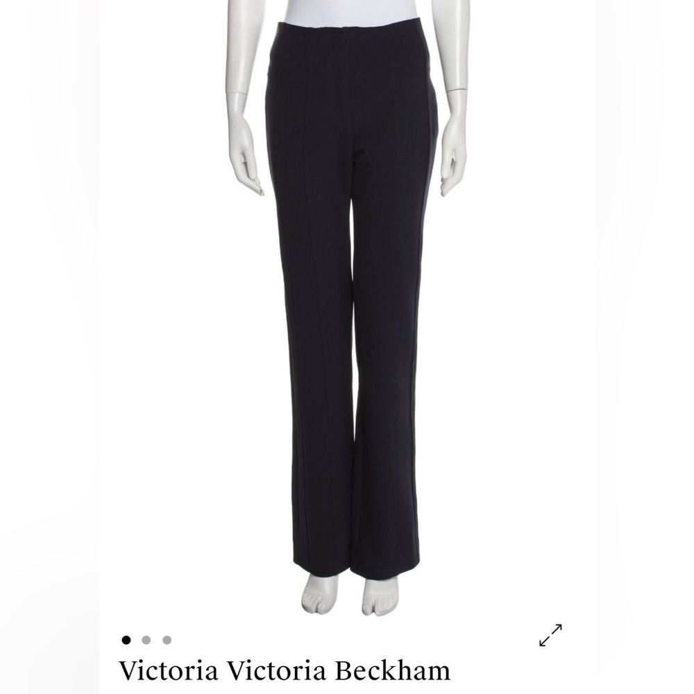 Victoria Beckham Dark Navy Bootcut Tailored Pants